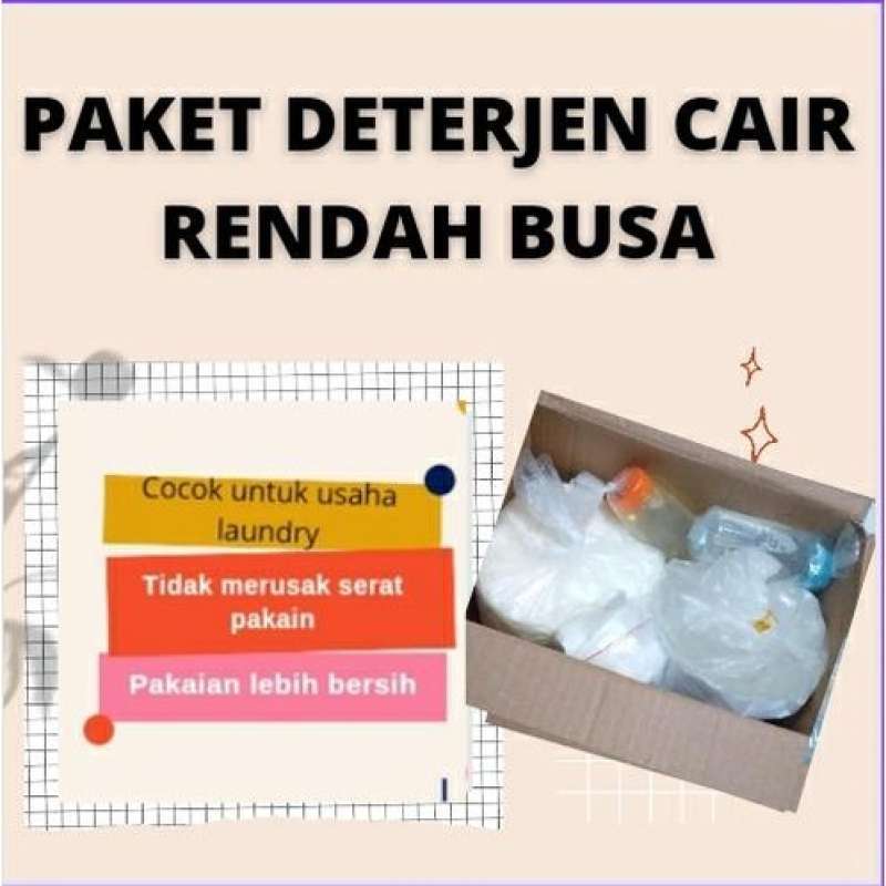 Jual PAKET BAHAN DETERJEN CAIR RENDAH BUSA SIAP CAMPUR di Seller Nadine