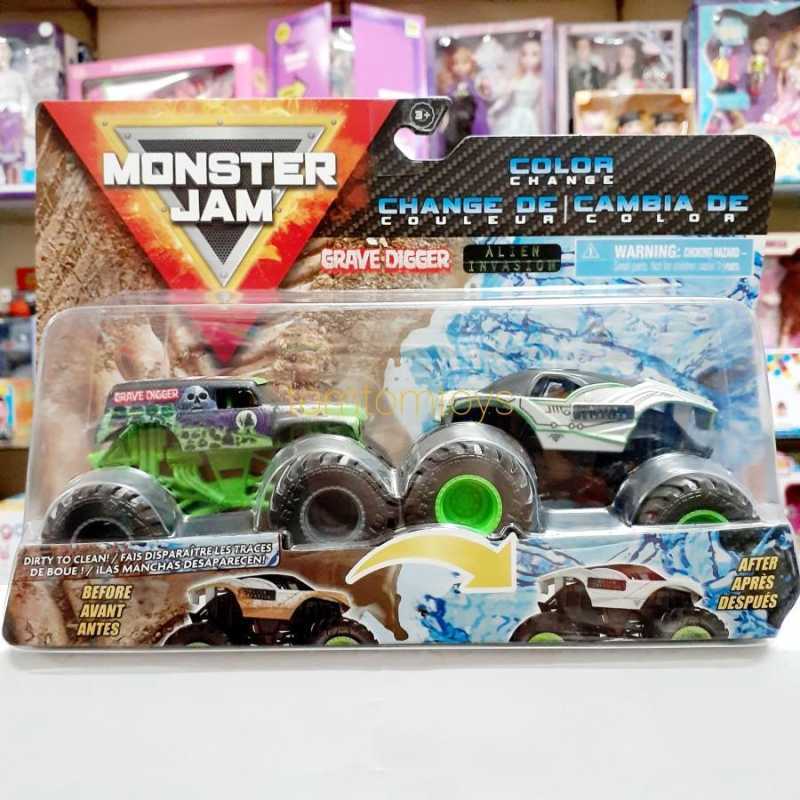 Jual MONSTER JAM Color Change GRAVE DIGGER ALIEN INVASION Diecast