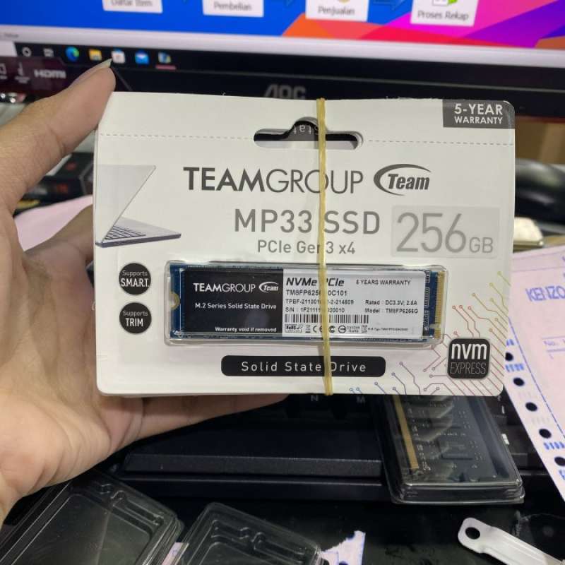 Promo ssd m 2 nvme 256gb team group mp33 diskon 9 di seller safka