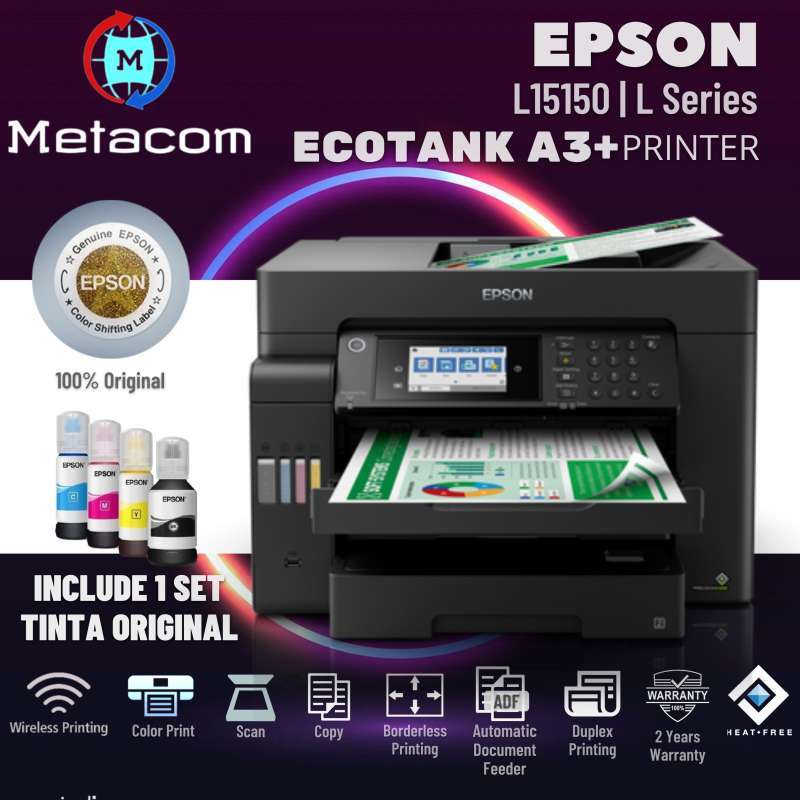Jual Epson Printer Ecotank L15150 A3+ Wi-fi Duplex All-in-one Ink Tank