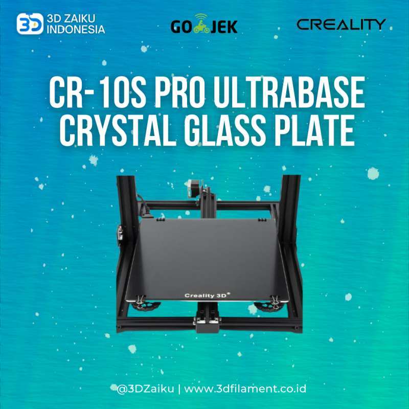 Jual Creality CR10S PRO 3D Printer Ultrabase Crystal Glass Plate di
