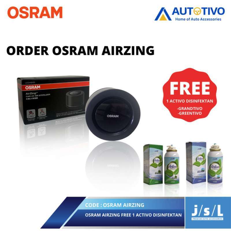 Promo AirZing OSRAM Car UV Air Sterilizer Disinfectant Air Purifier