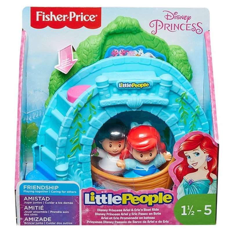 Jual Fisher Price Little People Disney Princess Ariel & Eric's Boat