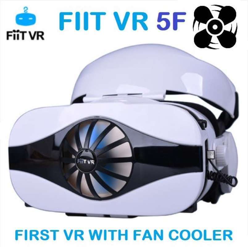 Jual FIIT VR 5F Headset With Fan Cooler VR & 3D Virtual Reality Glasses ...