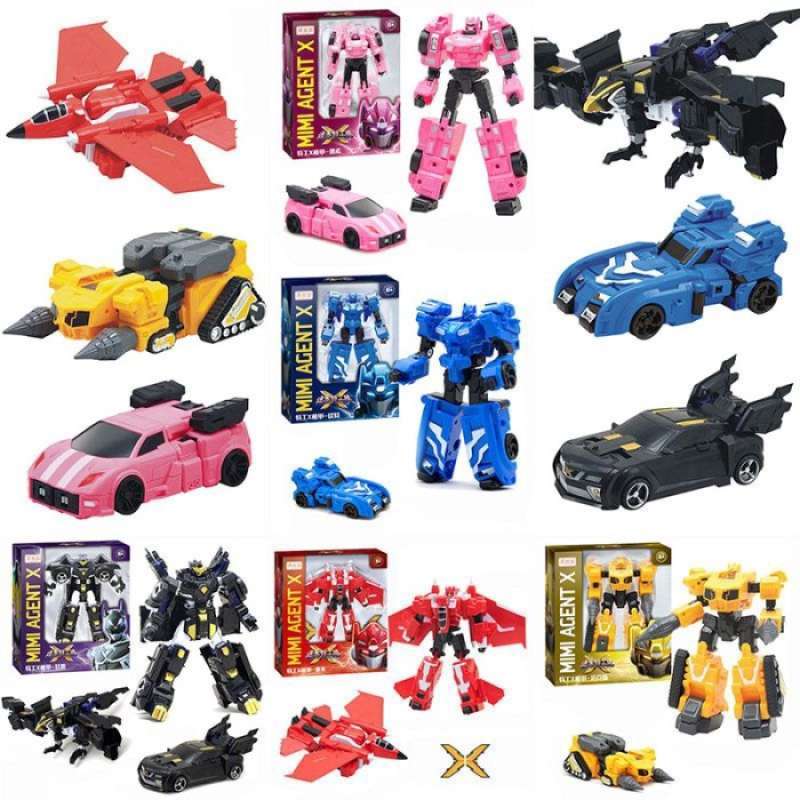 Jual Fbibu 5 Styles Miniforce X Lucybot Lucy Bot Ranger Transformer Ma ...