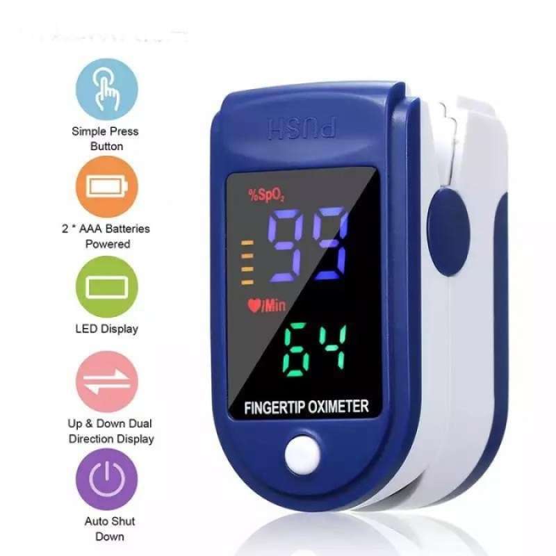 Promo Oximeter SPO2 BIRU-oxymeter alat tes pengukur saturasi oksigen ...