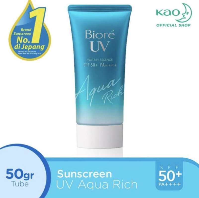 Jual Biore Uv Aqua Rich Watery Essence Spf 50 Pa++++ For Face And B di ...