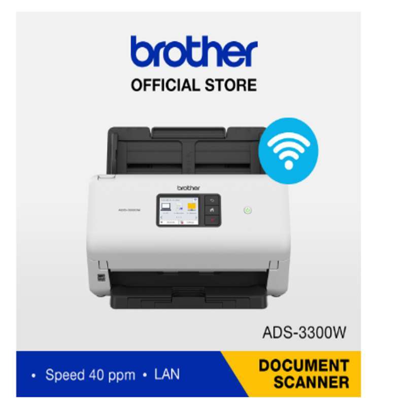 Jual Scanner Brother ADS3300W Desktop Document Scanner di Seller Das