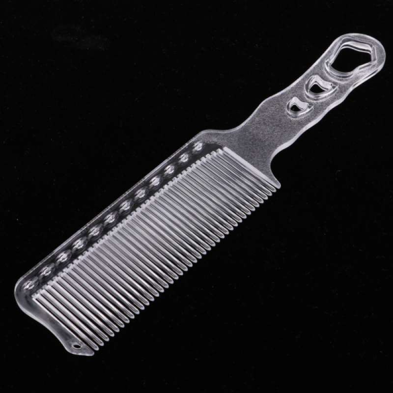 Jual Professional Flat Top Styling Comb Clear Plastic Clipper Fine ...