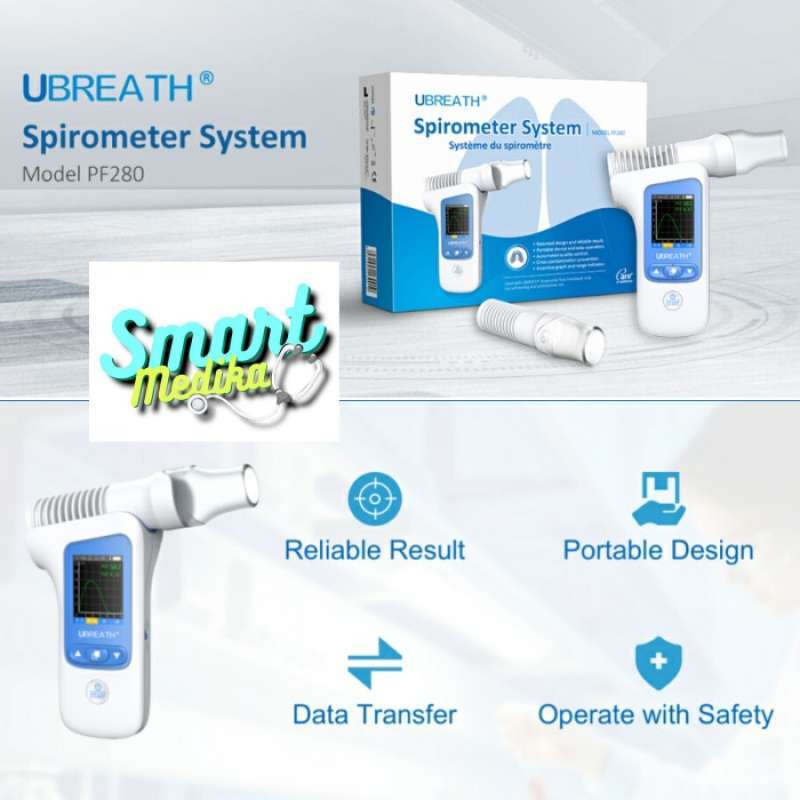 Promo SPIROMETER SYSTEM MODEL PM280 / UBREATH SPIROMETER PM280 Diskon