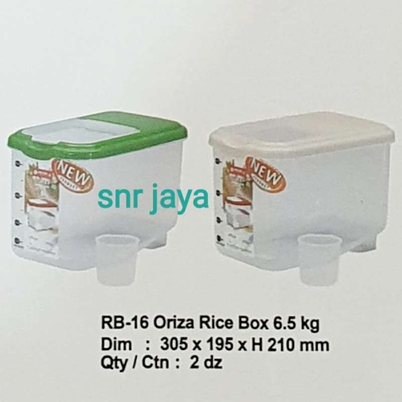Jual Tempat Beras 6,5 Kg / Rice Box Oriza 6,5 Kg Lion Star Di Seller ...