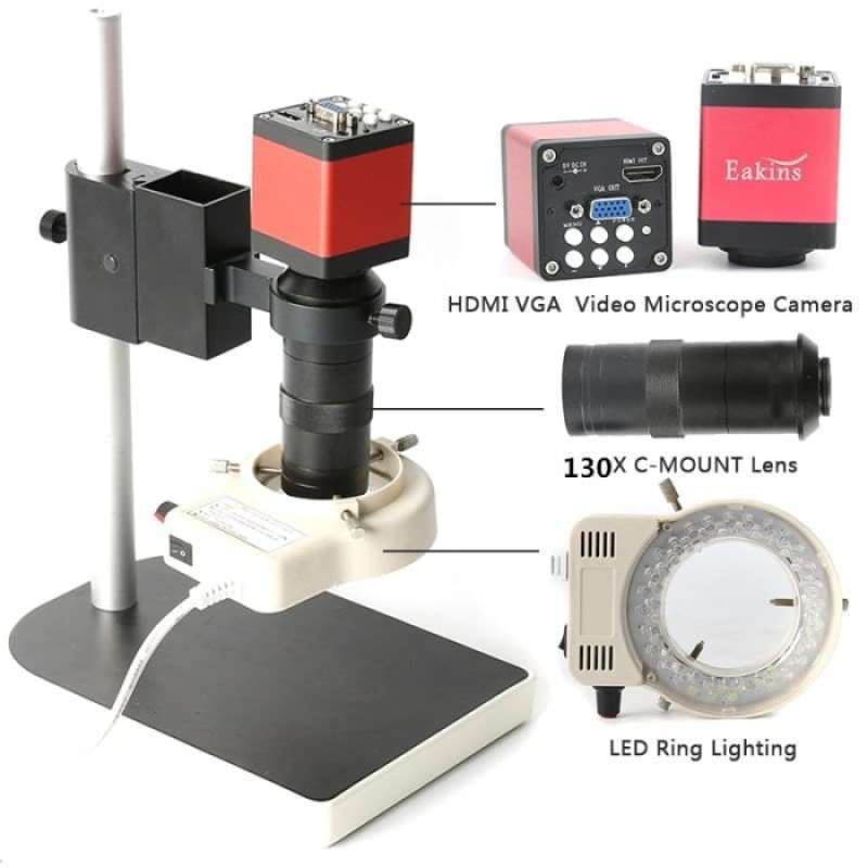 Microscope Kit Camera Promo Microscope Camera sets 13MP HDMI VGA LED 130x - Mikroskop kamera ...