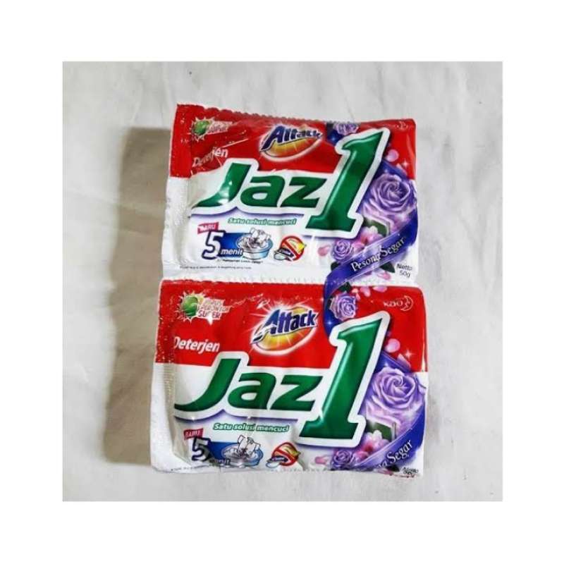 Jual Detergent Bubuk Attack Jaz 1 ( 1 Renceng Isi 6) Deterjen Jaz One ...