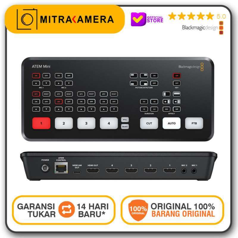 Jual Blackmagic Atem Mini 4 Hdmi Input Video Mixer di Seller Haileyy
