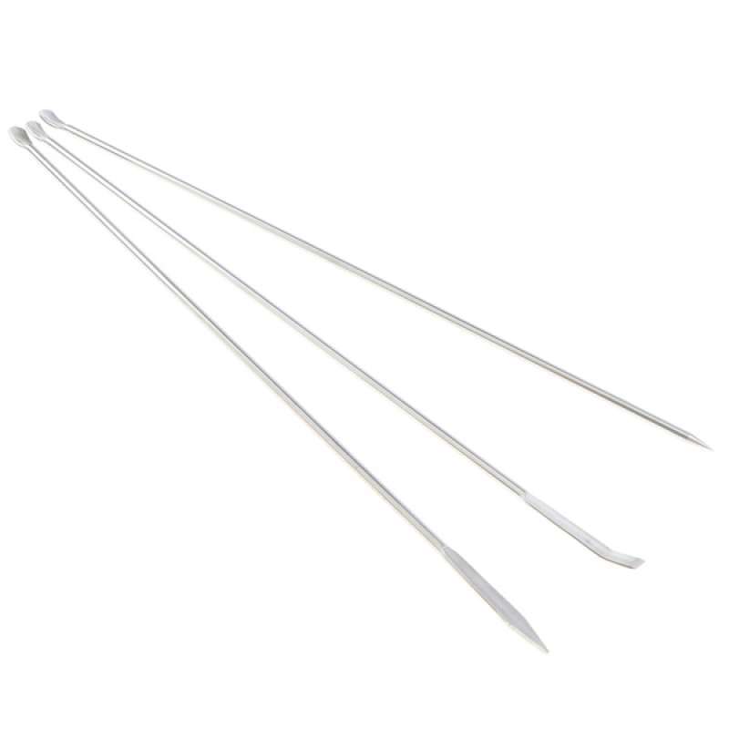 Jual Stainless Steel 3Piece Mini Micro Lab Spoon Set Microscale Medicine Spoon di Seller