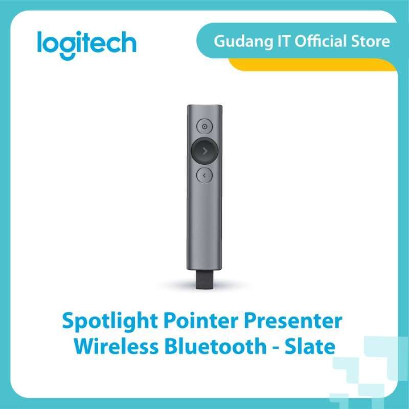 Promo Logitech Spotlight Pointer Presenter Wireless Bluetooth Slate Diskon 23 di Seller Grock