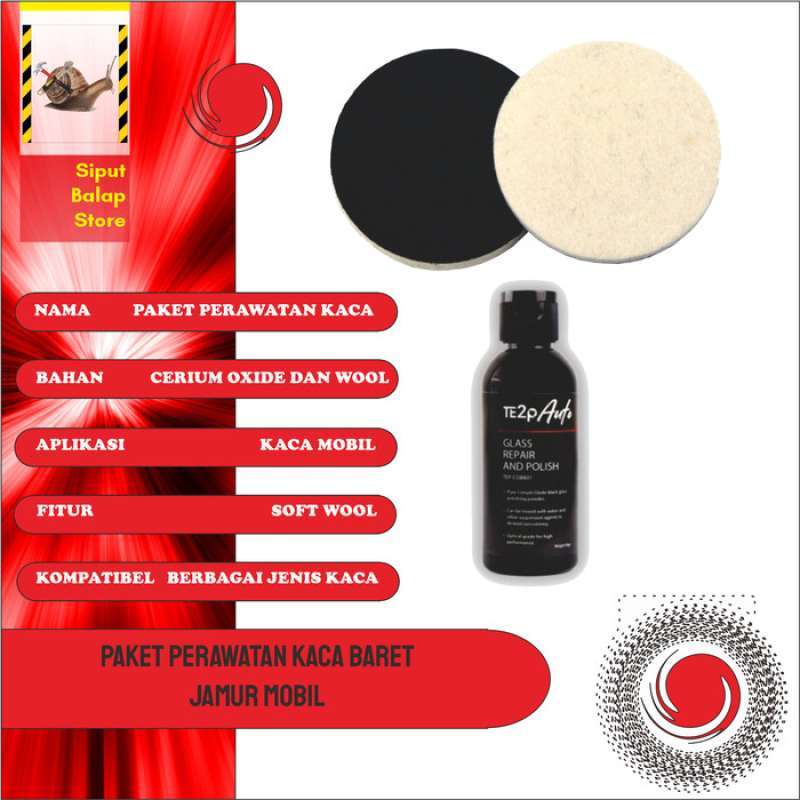 Promo Paket Busa Poles Perawatan Kaca Baret Jamur Mobil Dan Obat Poles