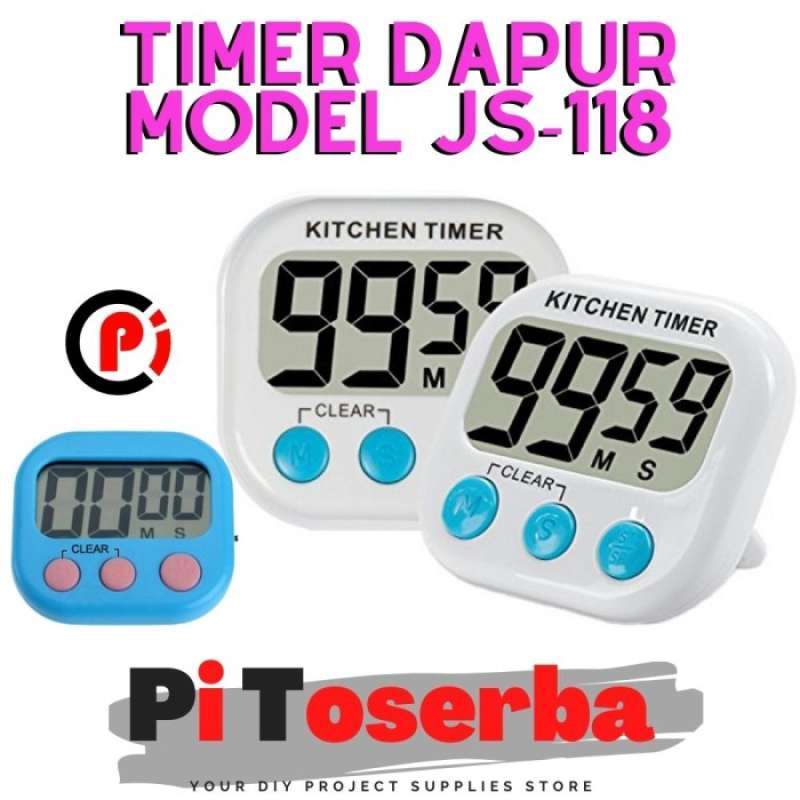 Jual Timer Masak Dapur LCD Kitchen Countdown Clock Model JS118 di