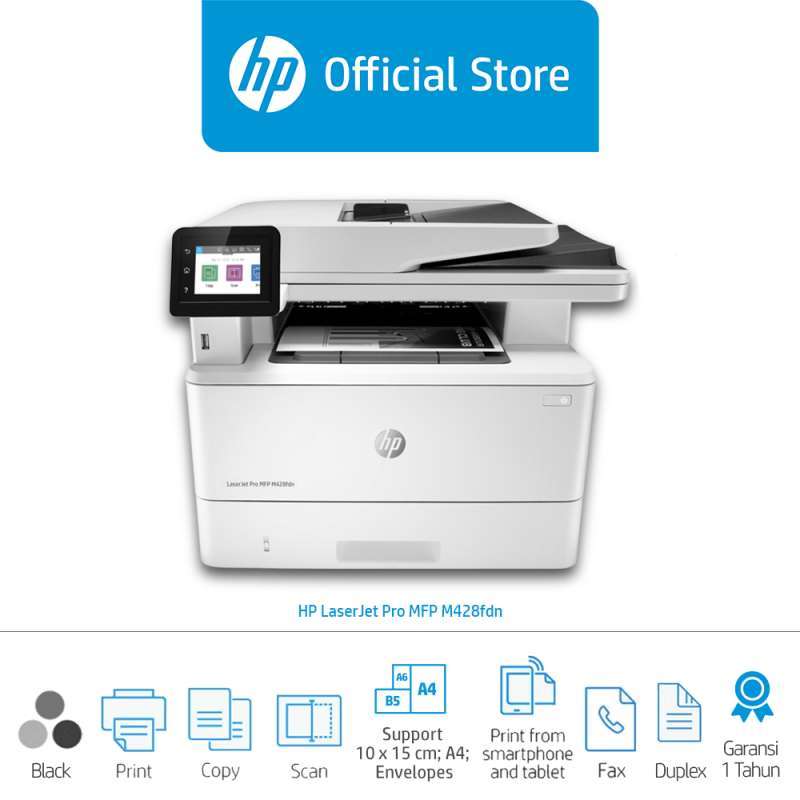Jual HP LaserJet Pro MFP M428fdn Printer (W1A29A) / Mono / Print Scan ...
