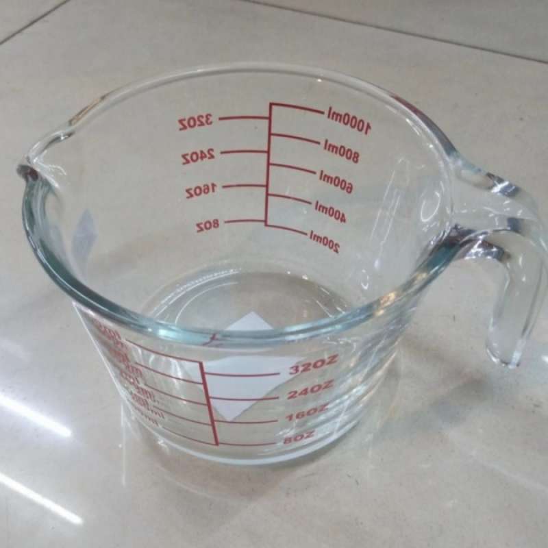 Promo Viera Gelas Takar Gelas Ukur Kaca 1000Ml Diskon 23% di Seller TB