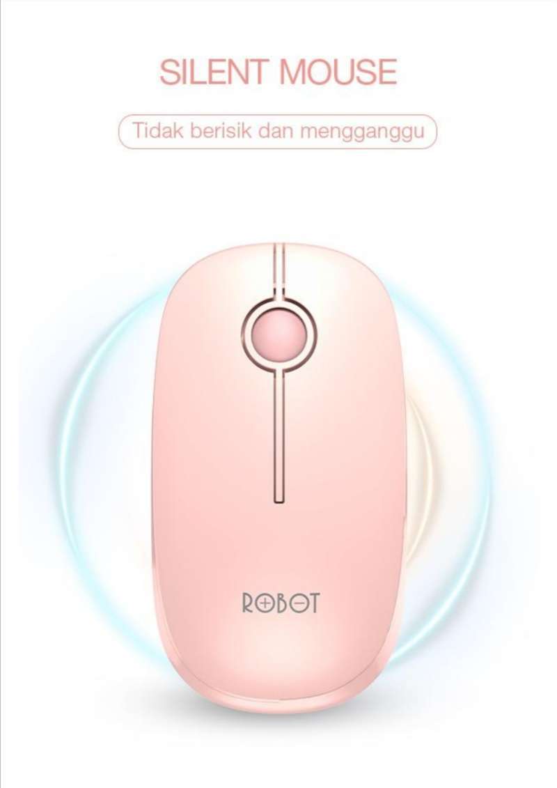 Jual Ns - Mouse Wireless Silent Click Robot 1600 Dpi - Optical Mouse ...