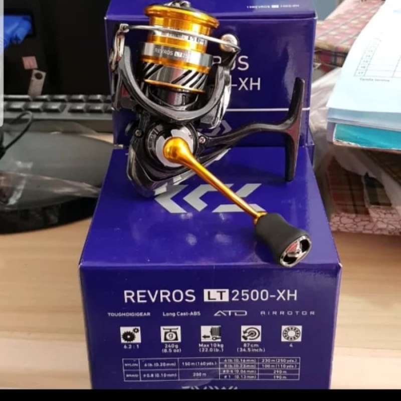 Moulinet Daiwa Revros R LT 2500 XH – 6,2:1, 10 Kg Drag, 230g, 4+1 Roulements