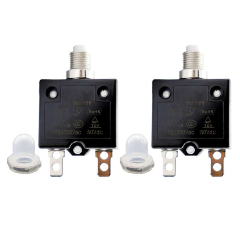 Promo 2x 30Amp Push Button Manual Reset Thermal Circuit Breaker