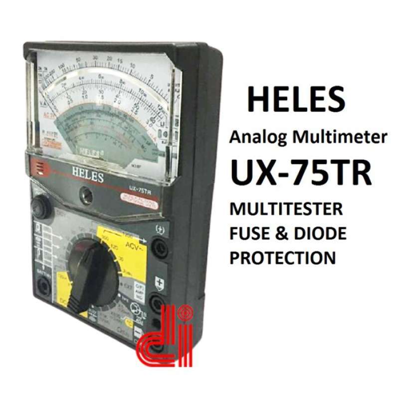 Promo Heles Ux75tr Analog Multimeter Ux 75 Tr Multi Meter Tester Diskon