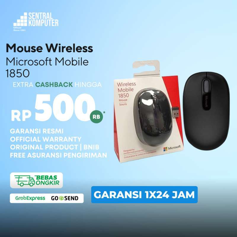 Jual Microsoft Wireless Mouse 1850 di Seller Sentral Komputer Store ...