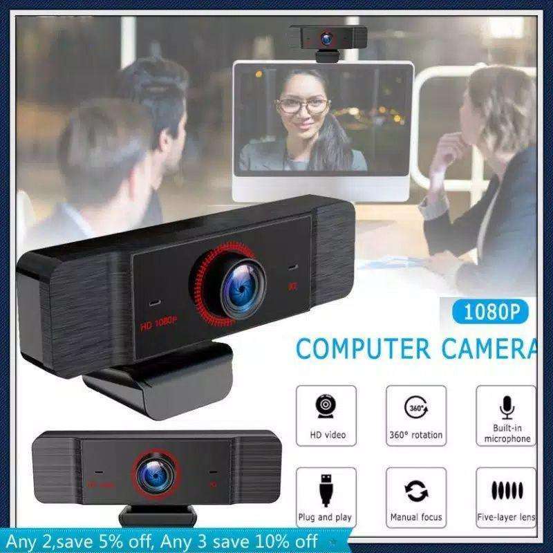 Webcam 2KFull HD 1080p Kamera PC Laptop Zoom Meeting Live Streaming