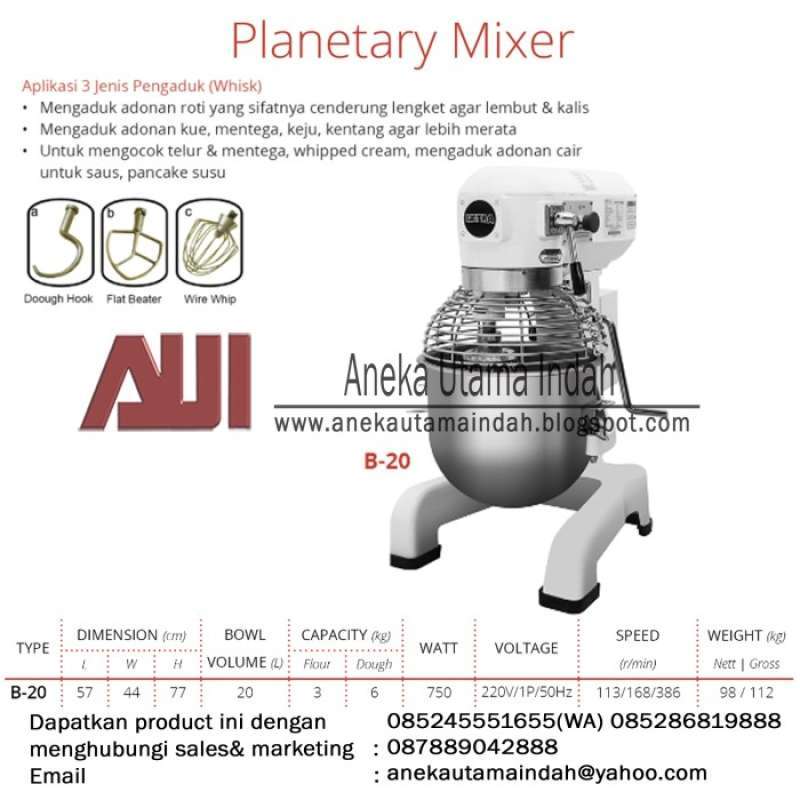 Promo mixer getra B 20 mixer Roti/ Mixer B20 Diskon 20 di
