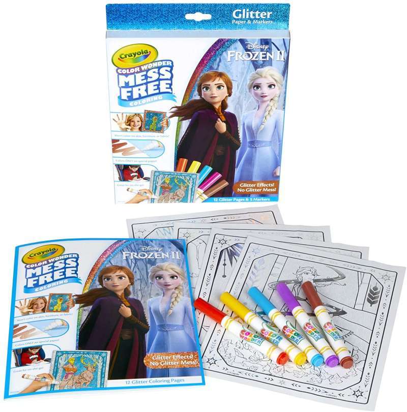 Promo Crayola Frozen 2 Glitter Effects Color Wonder Set, Mess Free