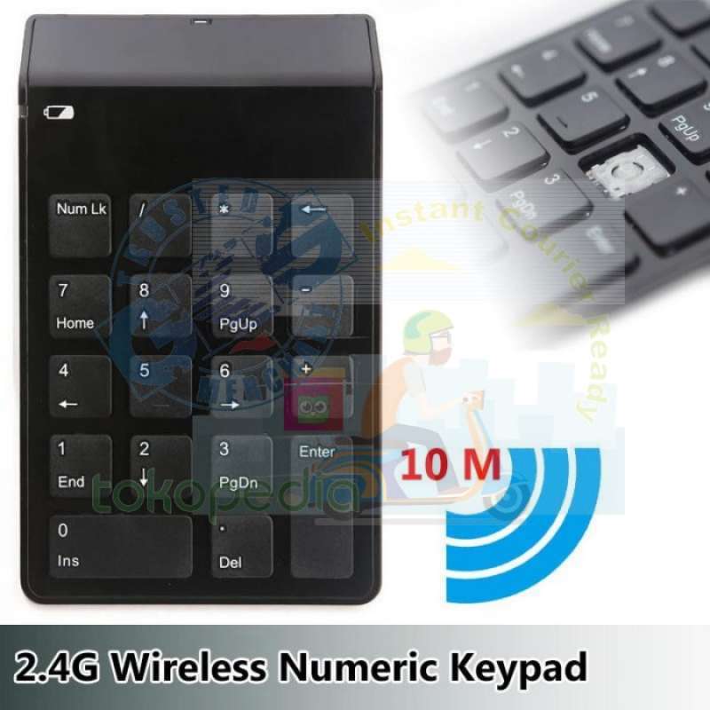 Num Lock Pad Lock Promo Jn Keypad Numeric Wireless 2.4ghz 10m Num Lock Pad Keyboard Angka ...