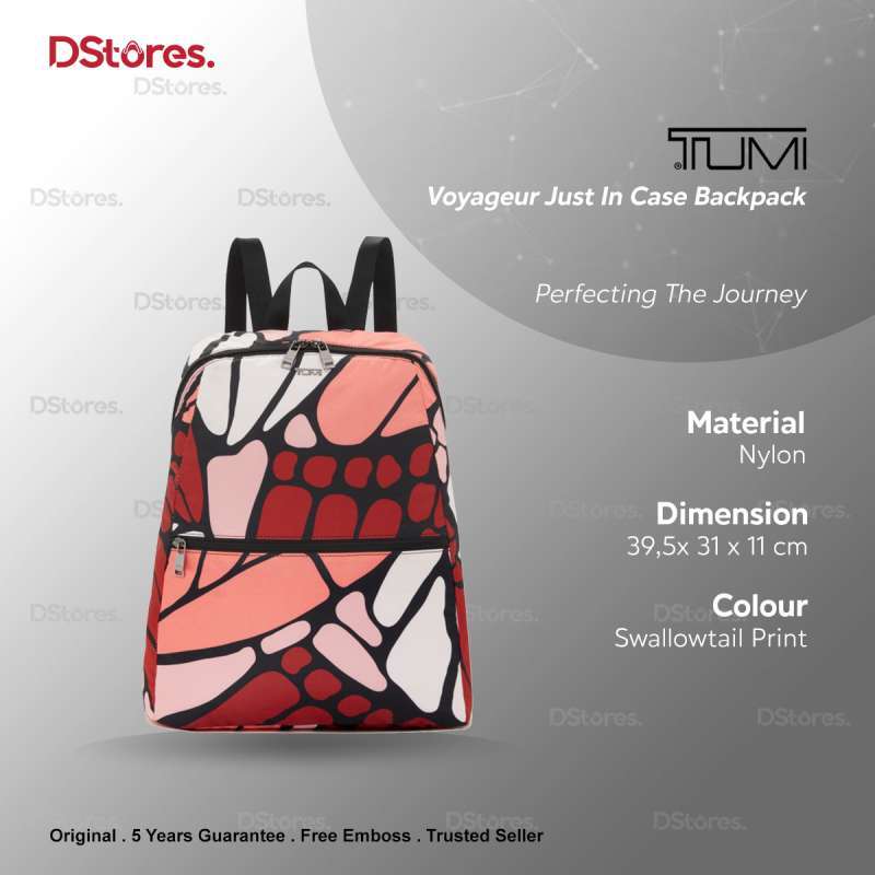 Promo TUMI Voyageur Just In Case Backpack - Swallowtail Print Diskon 1% ...