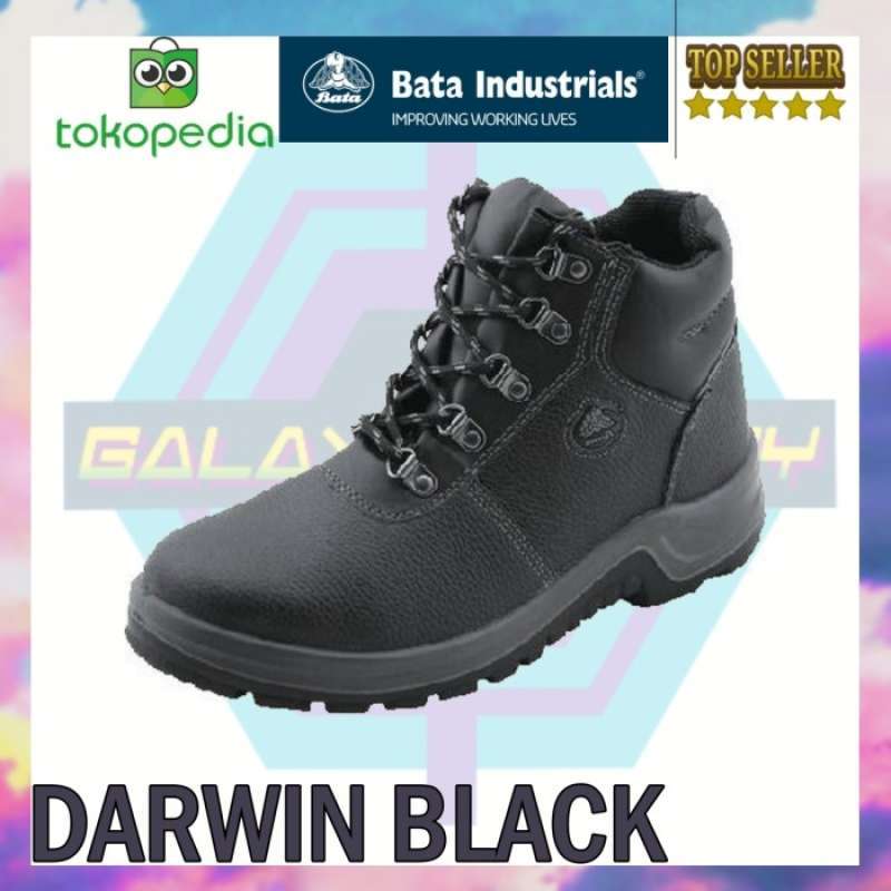 Promo SEPATU SAFETY BATA DARWIN BLACK / SAFETY SHOES BATA INDUSTRIAL