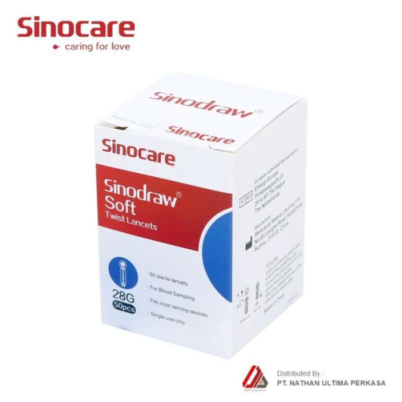 Jual Sinocare Sinodraw Blood Lancet 28G (50 Pcs) di Seller Estellaa ...
