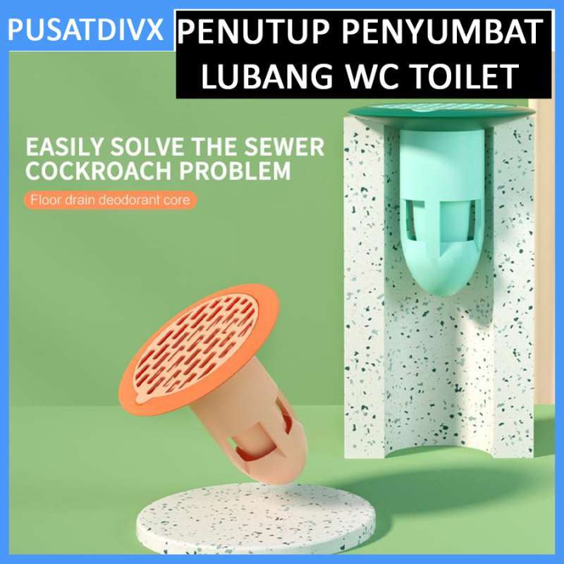 Jual PUSATDIVX PENUTUP PENYUMBAT LUBANG WC TOILET FLOOR COVER PLUG