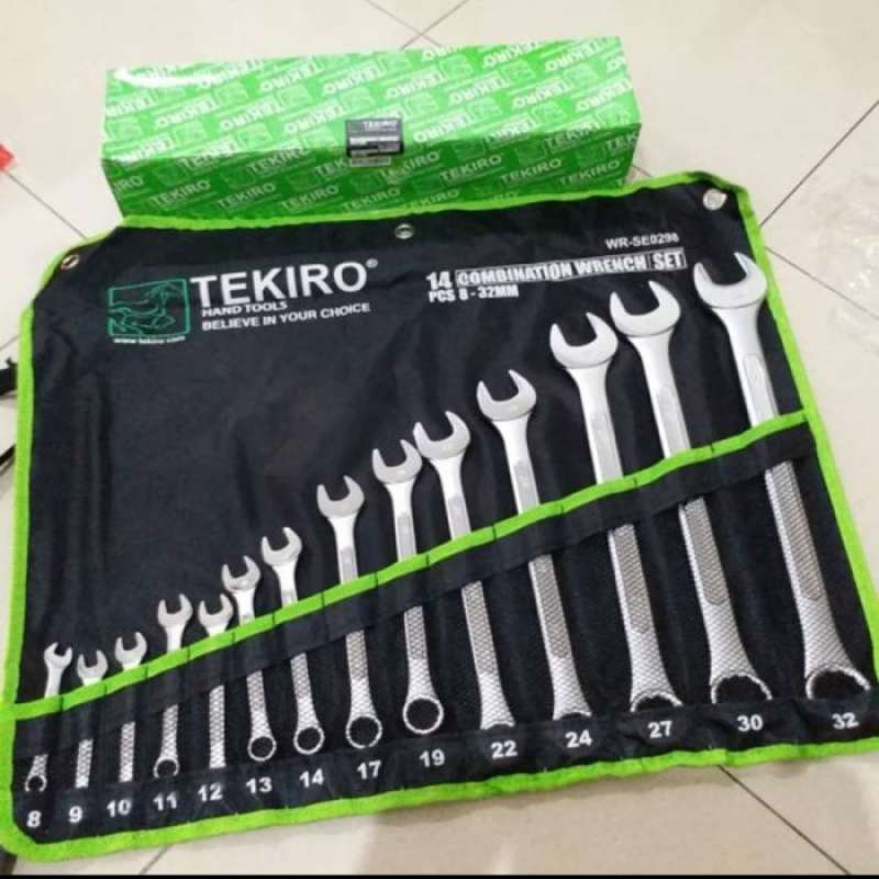 Promo Tekiro Kunci Ring Pas Set (8 - 32 Mm) 14 Pcs / Combination Wrench
