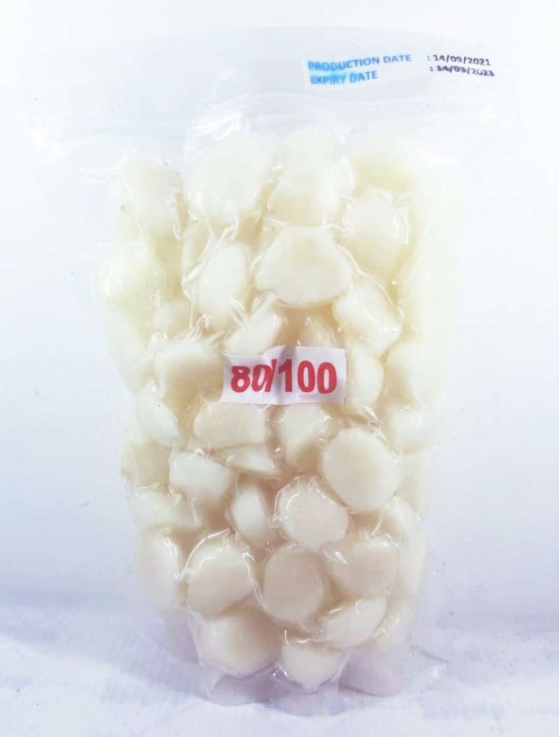 Jual Scallop Import Daging Kerang Simping Ukuran 80/100 -500 gram di ...