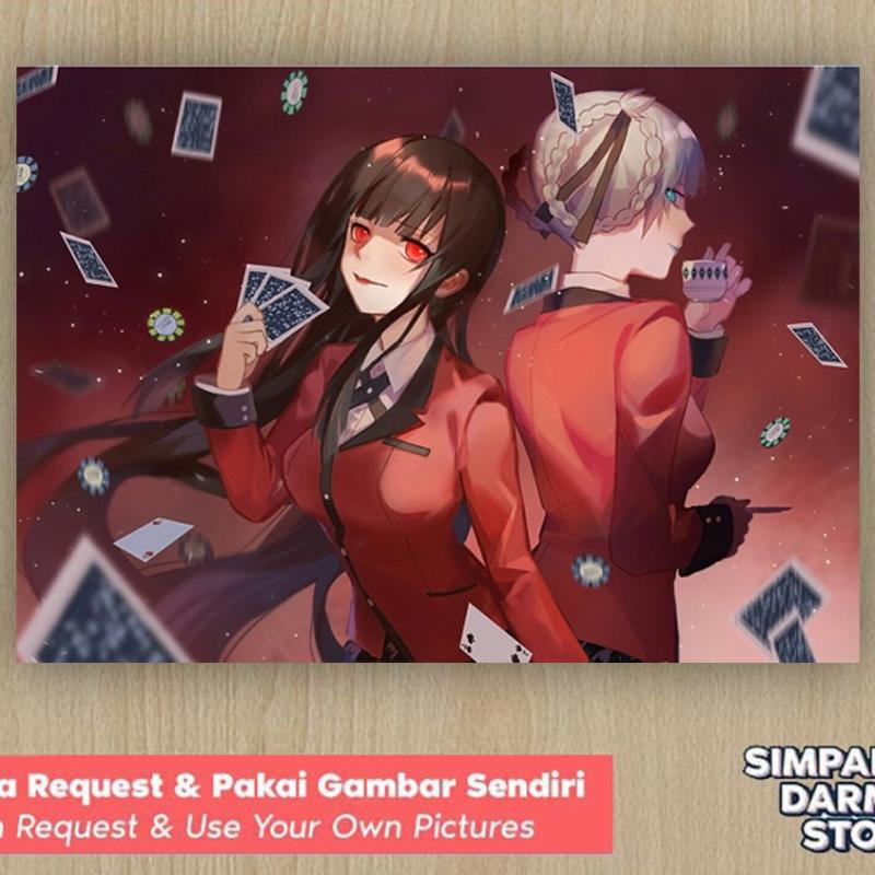 Jual Poster Anime Kakegurui Yumeko Jabami Mary Saotome Runa Yomozuki