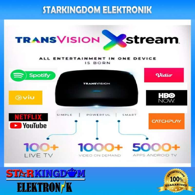 Jual Android TV Box Transvision Xstream Gratis Channel