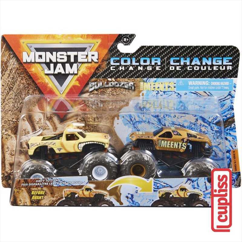 Jual Monster Jam Color Change Diecast Bulldozer N Team Meents Di Seller