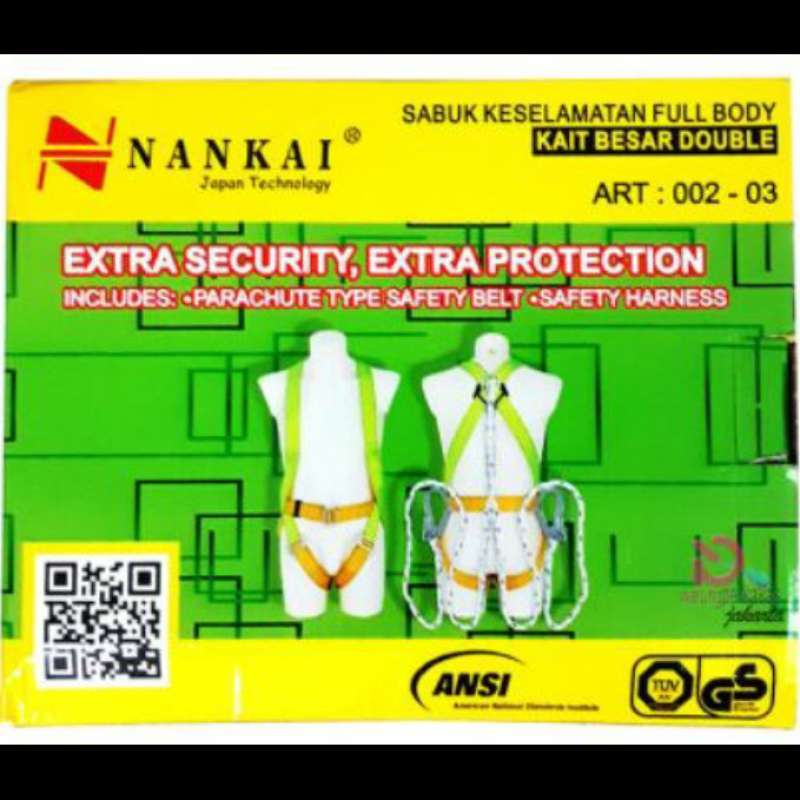 Jual Body Harness double Hook NANKAI Full Body Harness di Seller Berkah
