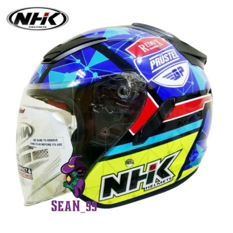 Jual Helm Nhk R1 Jakub / Jacub Limited Edition Black Blue Double Visor