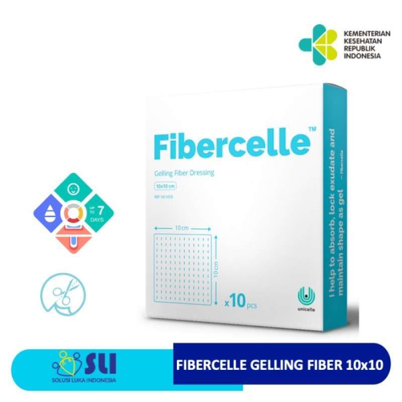 Promo 1 BOX FIBERCELLE GELLING FIBER DRESSING LUKA BERNANAH PENDARAHAN Diskon 33 di