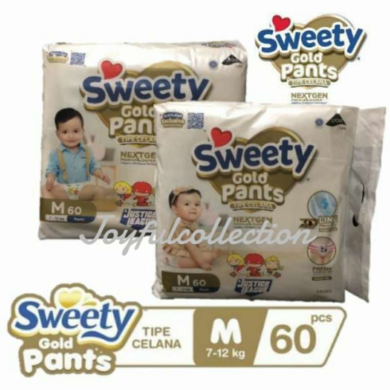 Promo Sweety Gold Pants NextGen M60 Premium Diaper popok bayi celana