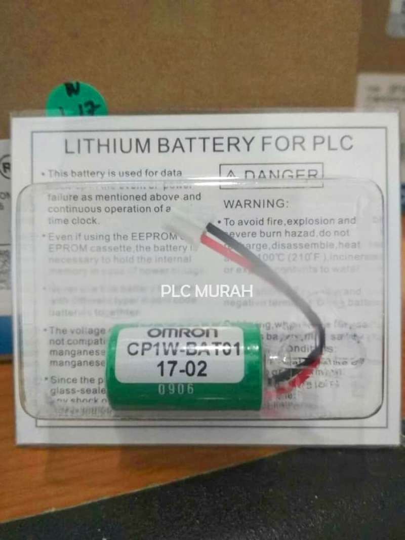 Jual Battery Bat01 Untuk Plc Omron Cp1e Cp1l Cp1h Cp1l Cj1m Cpm1a Cpm2a ...
