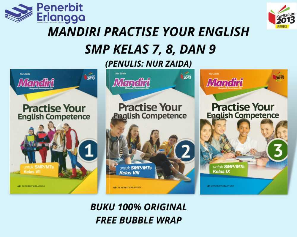 Jual BUKU PRACTISE YOUR ENGLISH COMPETENCE KELAS 7,8,9 ERLANGGA di