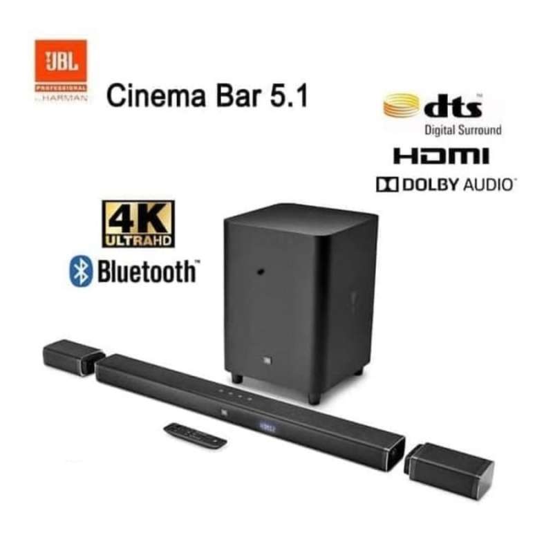 Jual Jbl Cinema Bar 5.1 4k Ultra Hd Soundbar Speaker System 5.1 Channel