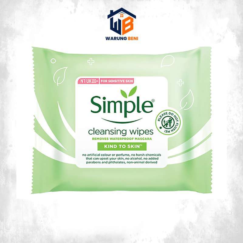 Jual Simple Kind To Skin Cleansing Facial Wipes 25s di Seller Warung
